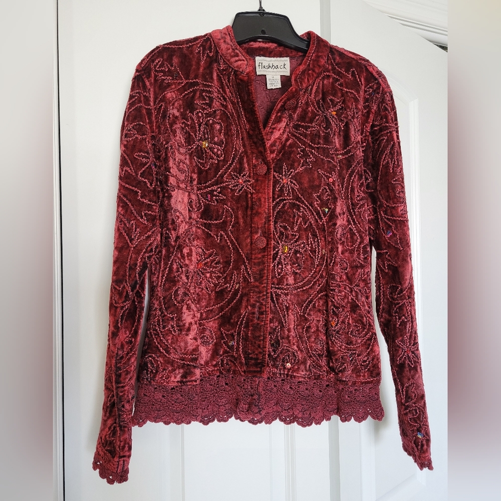 💫Beautiful Crushed Velvet Blazer